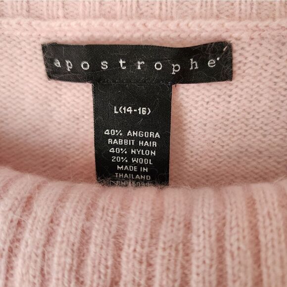 Apostrophe angora and wool blend sweater - Picture 4 of 8